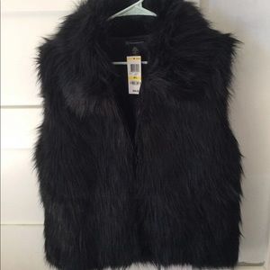 Faux fur vest